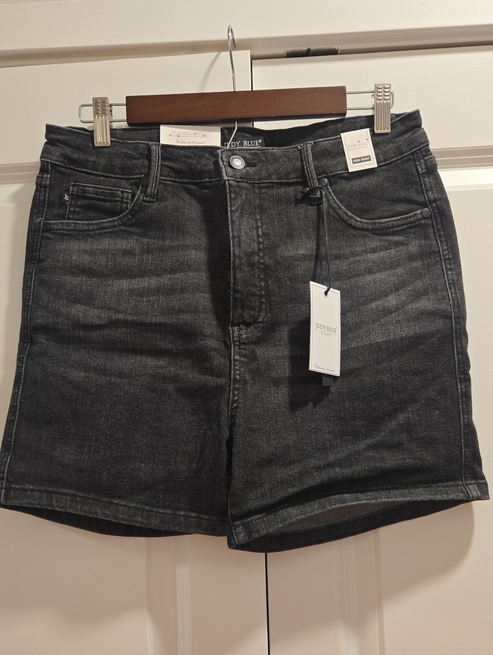 Judy Blue Black High-Rise Denim Shorts NWT XL